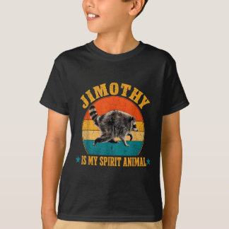 T-shirt Jimothy Raccoon Est Mon Animal Spirituel Raccoon M
