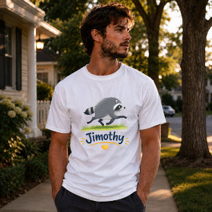 T-shirt Jimothy Raton Laveur Viral Drôle Panda Ordures Fau