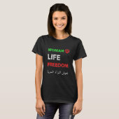T-shirt Jin Jihan Azadi Liberté à vie des femmes (Devant entier)