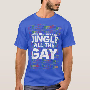 T-shirt Jingle Bell Christmas Funny Gay LGBTQ Pride XMas P