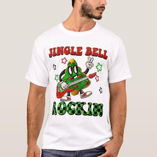 T-shirt Jingle Bell Rockin Christmas Tree Cookie (Devant)