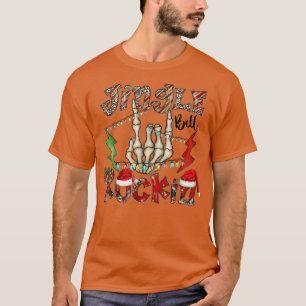 T-shirt Jingle Bell Rockin Lumières Christmas Rock Skeleto