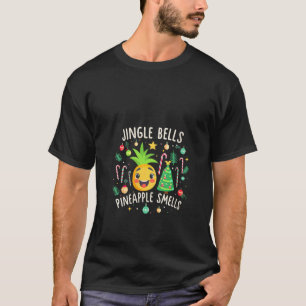 T-shirt Jingle Bells Pineappy Smells Hawaiian Funny Chris