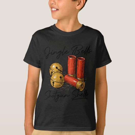 T-shirt Jingle Bells Shotgun Shells (on Back)  (Devant)