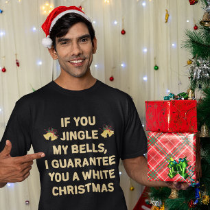 T-shirt Jingle Mes cloches Pour Un Tee De Noël Blanc