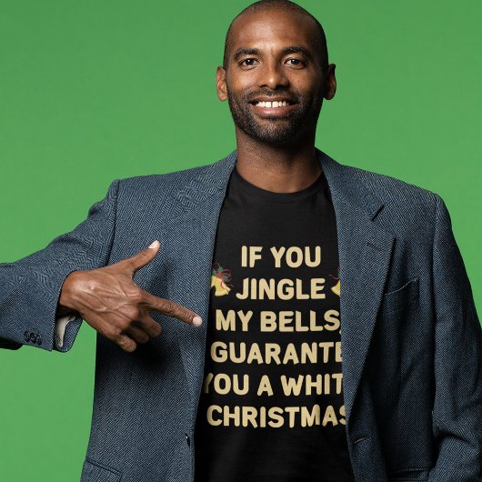 T-shirt Jingle Mes cloches Pour Un Tee De Noël Blanc Drôle