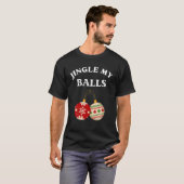 T-shirt Jingle My Balls Drôle Noël Noël Jumeaux Couples Ma (Devant entier)