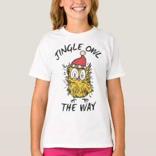 T-shirt Jingle Owl en chemin Funny Père Noël Owl