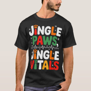 T-shirt Jingle Paws Jingle Vitals Dr vétérinaire drôle Noë