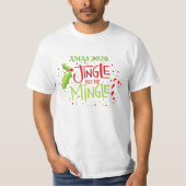 T-shirt Jingle sans Mingle typographie de Noël (Devant)