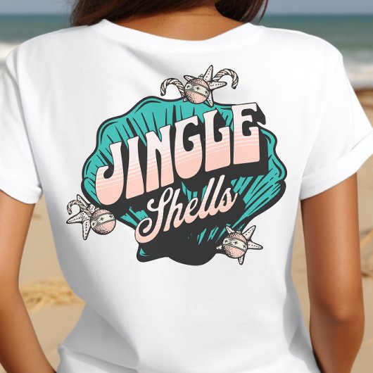 T-shirt Jingle Shells - Christmas Vintage Beach