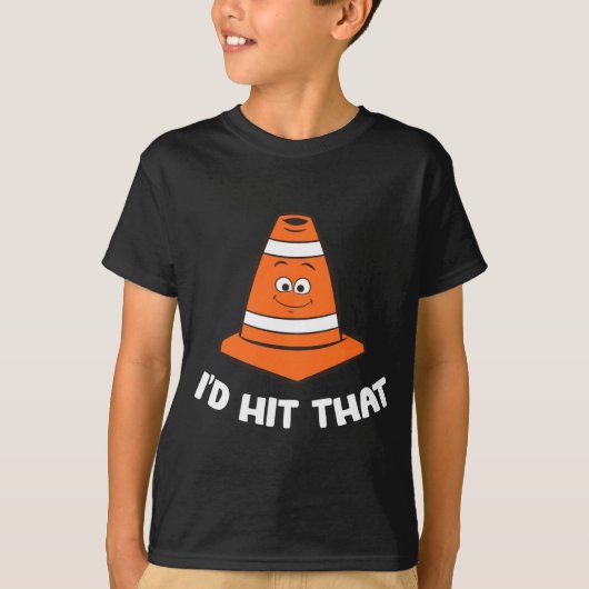 T-shirt J'irais Baiser Ce Cône de Signalisation Drôle Perf (Devant)