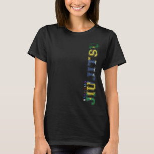 T-shirt Jiu Jitsu Brésilien Vintage Drapeau Brésil Jiujits