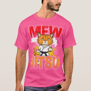 T-shirt Jiu Jitsu Cat Mew Jitsu Funny Martial Arts Bjj