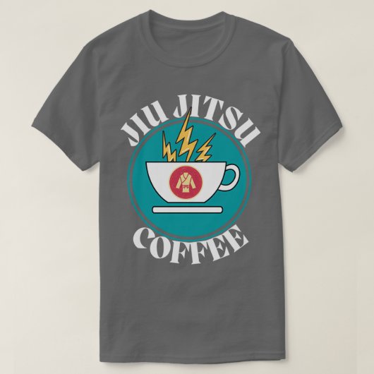 T-SHIRT JIU JITSU COFFEE COFFEE LOGO COFFEE WITH A KICK 1 (Design devant)