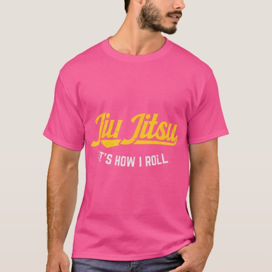 T-shirt Jiu Jitsu Comment Je Roll Funny Bjj Entraînement M (Devant)