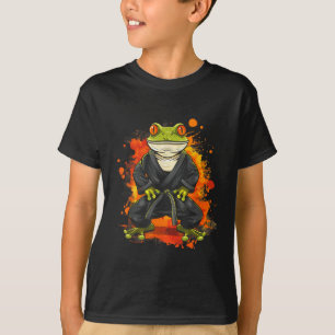 T-shirt Jiu-Jitsu Crapaud Animal Art Taekwondo Kickboxing