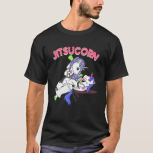 T-shirt Jiu Jitsu Cute Unicorn Autodéfense