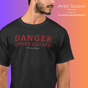 T-shirt Jiu Jitsu Danger Choke Hazard Arte Suave Lifestyle