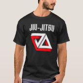 T-shirt Jiu Jitsu Double Gracie Triangle Bjj Mixed martial (Devant)