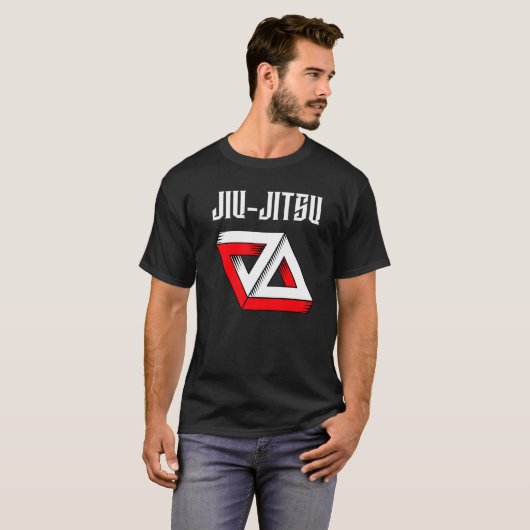 T-shirt Jiu Jitsu Double Gracie Triangle Bjj Mixed martial (Devant entier)