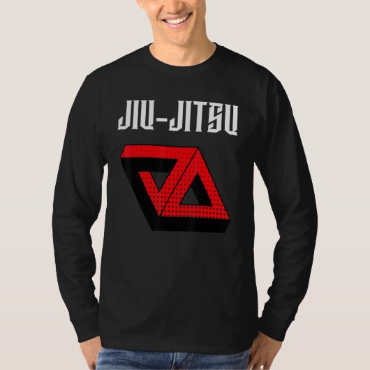 T-shirt Jiu Jitsu Double Gracie Triangle Dotée Mixed marti (Devant)