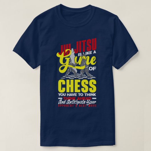 T-shirt Jiu Jitsu Est Comme Un Jeu D'échecs Jiu Jitsu 1 (Design devant)