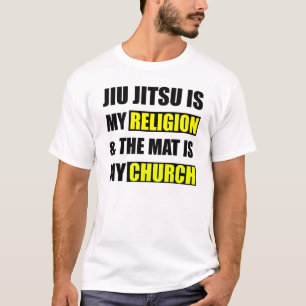 T-shirt Jiu Jitsu est ma religion et le tapis est mon
