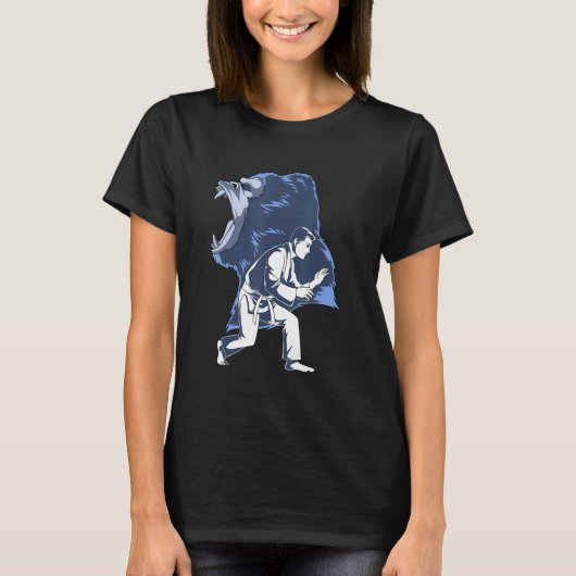 T-shirt Jiu Jitsu Et Grappling Gorilla (Devant)