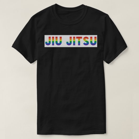 T-shirt JIU JITSU Gay pride Rainbow LGBTQIA (Design devant)