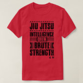 T-shirt Jiu Jitsu Intelligence Over Brute Strength black (Design devant)