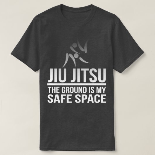 T-shirt Jiu Jitsu Le sol est mon espace sécurisé 3 (Design devant)