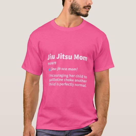 T-shirt Jiu Jitsu Maman Définition Drôle Guillotine Choke  (Devant)