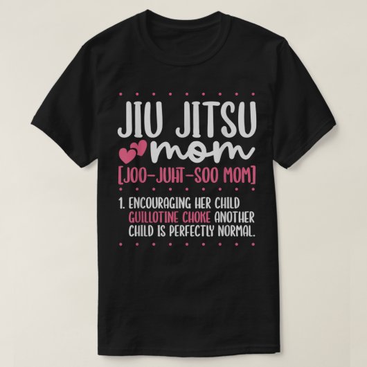 T-shirt Jiu Jitsu Maman Jiujitsu BJJ Brésil Jiu Jitsu (Design devant)