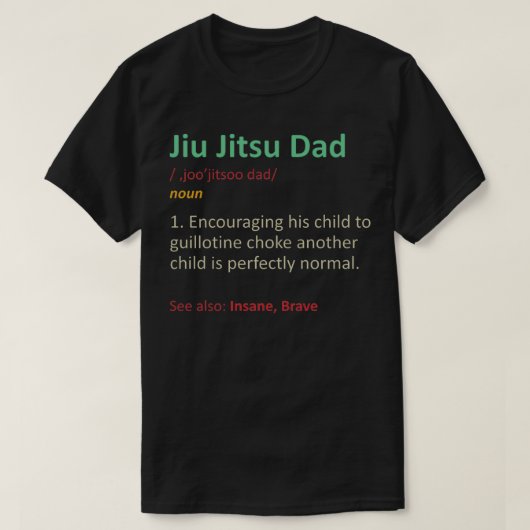 T-shirt Jiu Jitsu Papa 1 (Design devant)