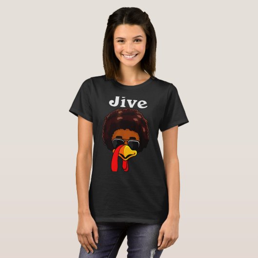 T-shirt Jive Thanksgiving Turkey Day Funny Family Costume (Devant entier)