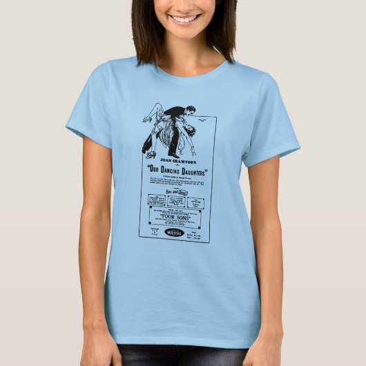 T-shirt Joan Crawford NOS FILLES 1928 de DANSE (Devant)