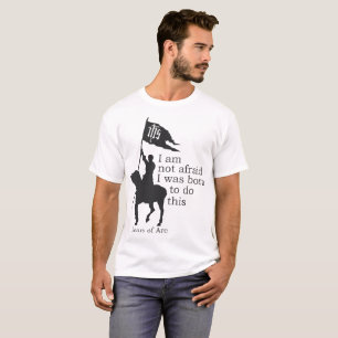 T-shirt Joan d'Arc Silhouette Je n'ai pas peur Citation