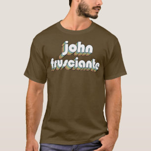 T-shirt Joan Frusciante Retro Typographie Arc-en-ciel Fade