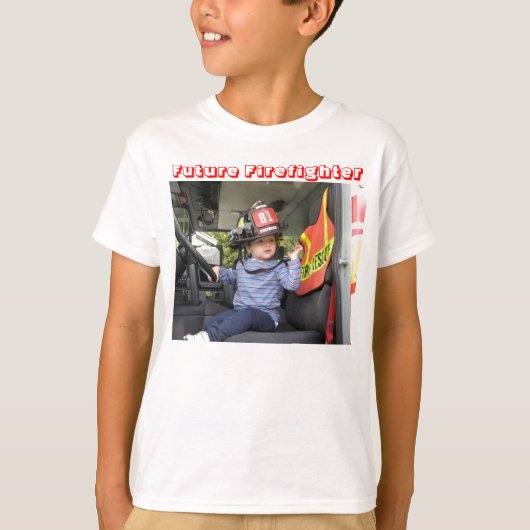 T-shirt Joaquin, futur sapeur-pompier (Devant)