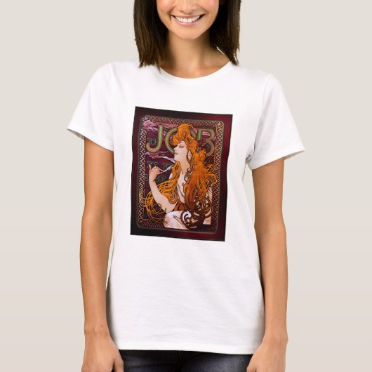 T-shirt JOB par Alphonse Mucha (Devant)