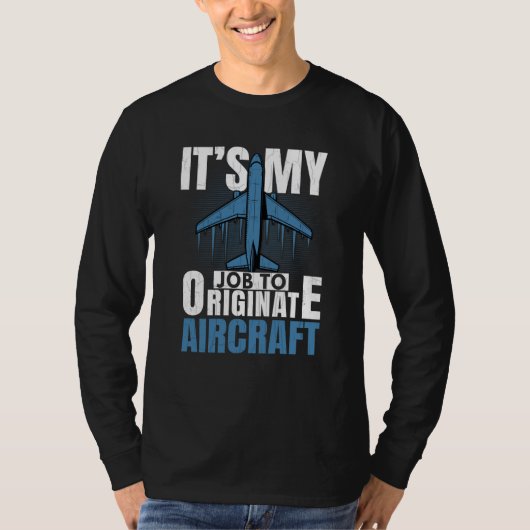 T-shirt Job To Originate Aircraft Aerospace Engineer Graph (Devant)
