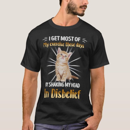 T-shirt J'Obtiens La Plupart De Mon Exercice En Secouant M (Devant)