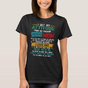 T-shirt J'Obtiens Mon Attitude De Ma Fantaisie Fantastique