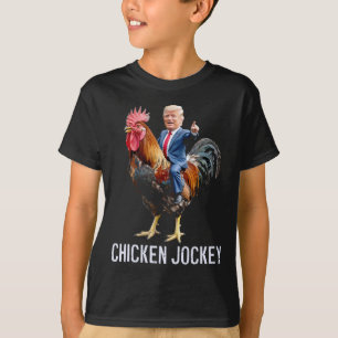 T-shirt Jockey de poulet Trump Mème amusant 1