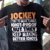 T-shirt Jockey J'Essaie De Faire Des Choses Drôle Drôle Di