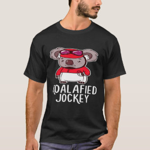 T-shirt Jockey Koalifié Koala Animalier Course de Chevaux