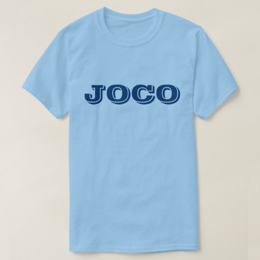 T-shirt JOCO Comté de Johnston (Design devant)