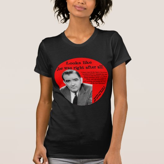 T-shirt Joe avait raison (Devant)