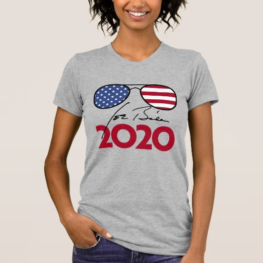 T-SHIRT JOE BIDEN 2020 (AVIATEURS) (Devant)